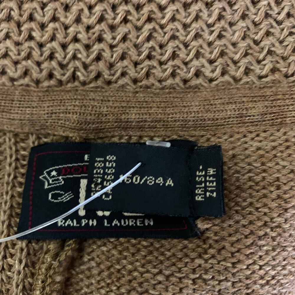 RRL by RALPH LAUREN Size 3 Brown Multi Color Cotton Linen Silk Cardigan Womens - Picture 6 of 10